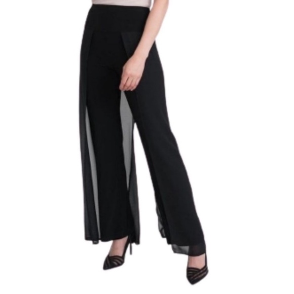 JOSEPH RIBKOFF - Women’s, Dressy, Black, Pants, Chiffon Overlay, Size 18, 🇨🇦 - Picture 2 of 10